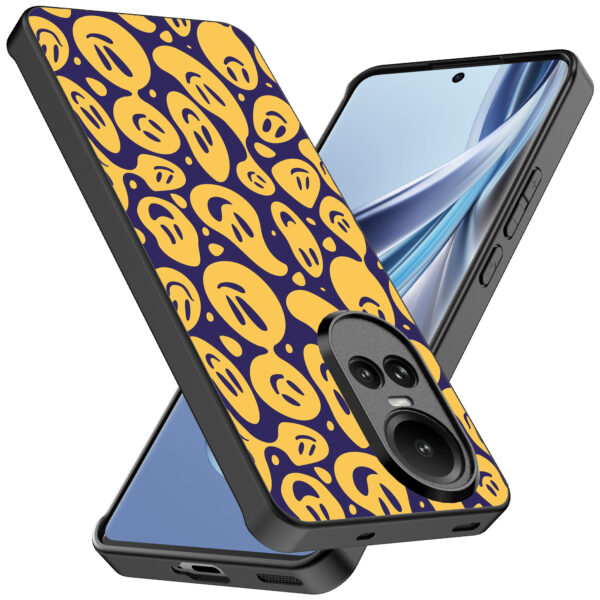 Oppo Reno 10 - 10 Pro telefoonhoesje met smiley opdruk (2)