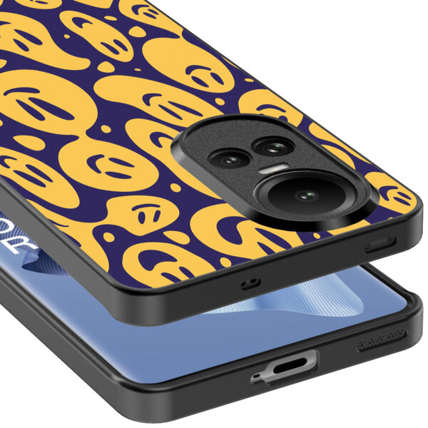 Oppo Reno 10 - 10 Pro telefoonhoesje met smiley opdruk (5)