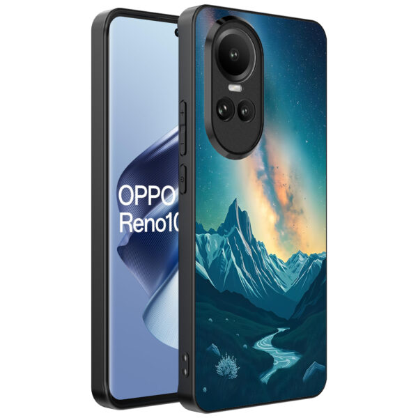 Oppo Reno 10 - 10 Pro telefoonhoesje met sterrenhemel opdruk (1)