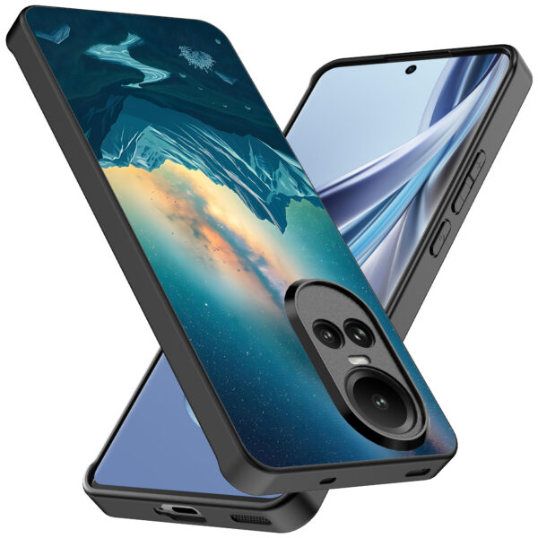 Oppo Reno 10 - 10 Pro telefoonhoesje met sterrenhemel opdruk (2)