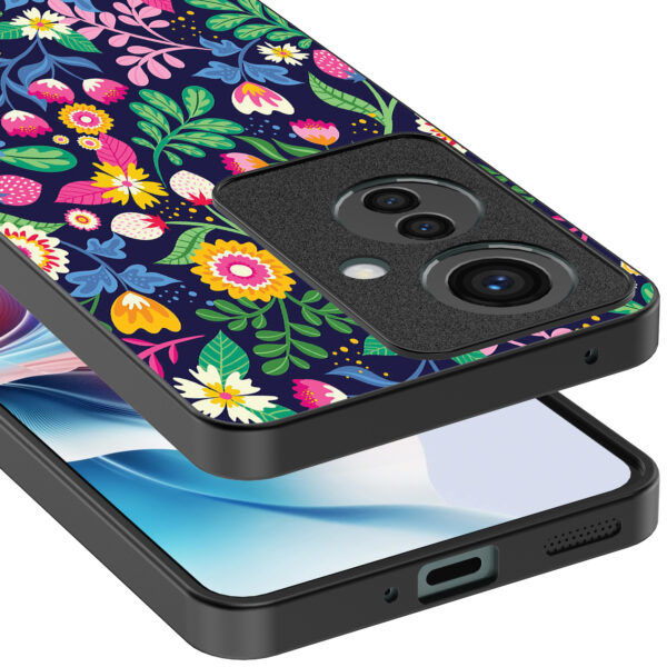Oppo Reno 11 F telefoonhoesje met bloemen opdruk (4)