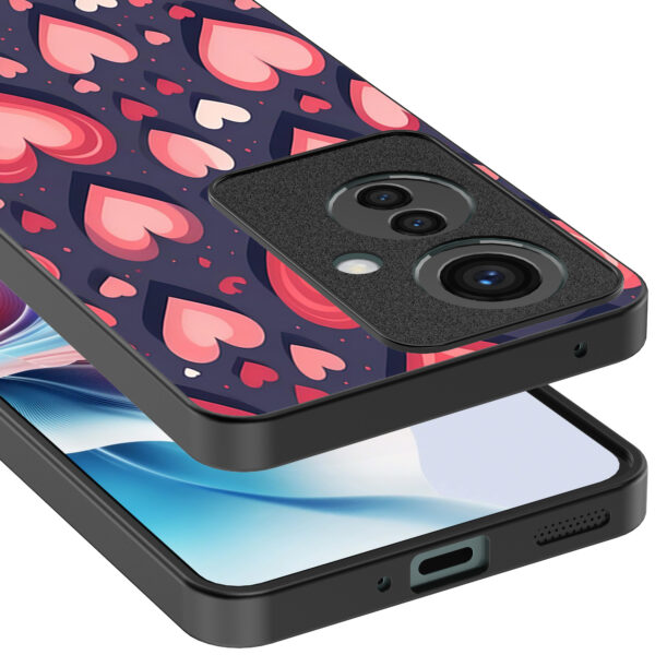 Oppo Reno 11 F telefoonhoesje met hartjes opdruk groot (4)