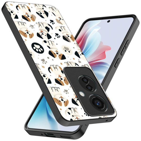 Oppo Reno 11 F telefoonhoesje met honden opdruk (2)