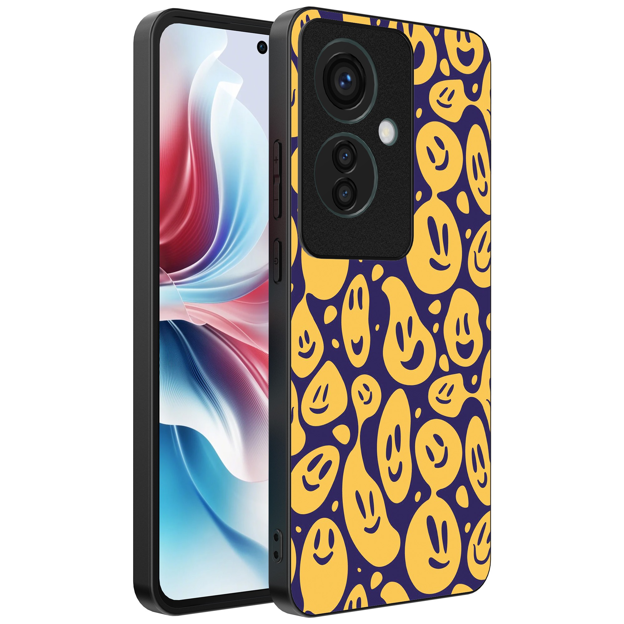 Oppo Reno 11 F telefoonhoesje met smiley opdruk (1)