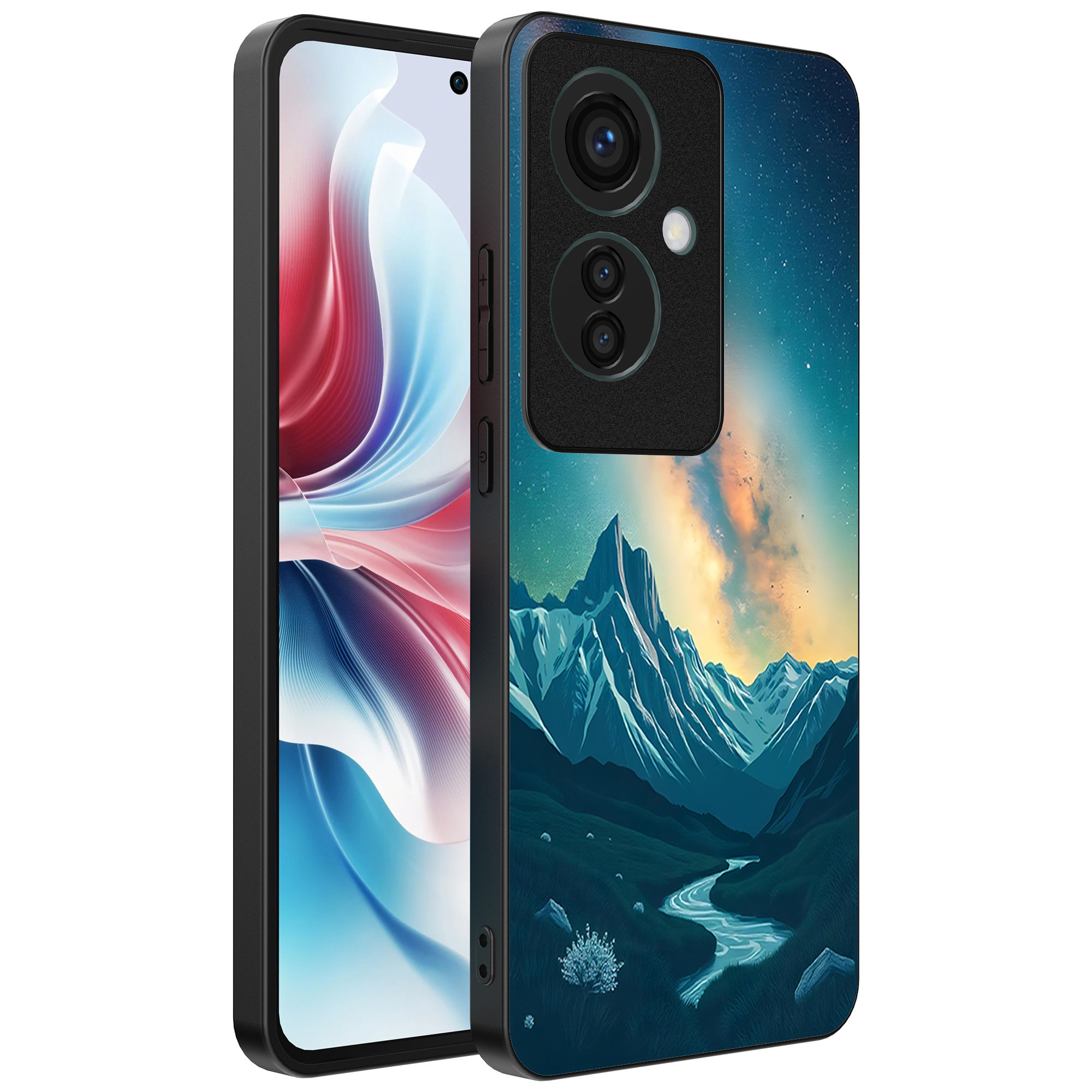 Oppo Reno 11 F telefoonhoesje met sterrenhemel opdruk (1)