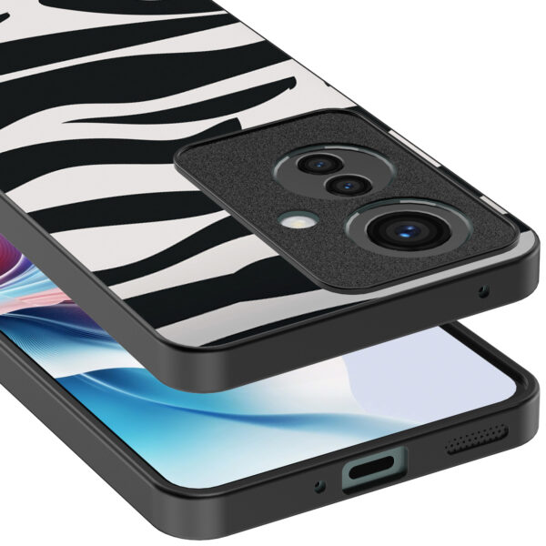 Oppo Reno 11 F telefoonhoesje met zebra opdruk (4)