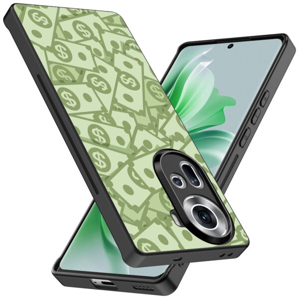 Oppo Reno 11 telefoonhoesje met geld opdruk (2)