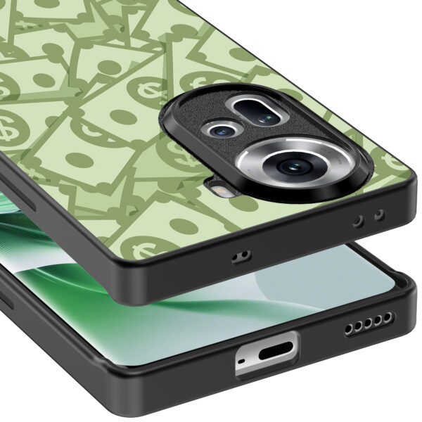 Oppo Reno 11 telefoonhoesje met geld opdruk (5)