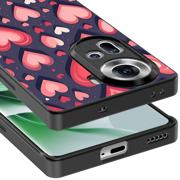 Oppo Reno 11 telefoonhoesje met hartjes opdruk groot (5)