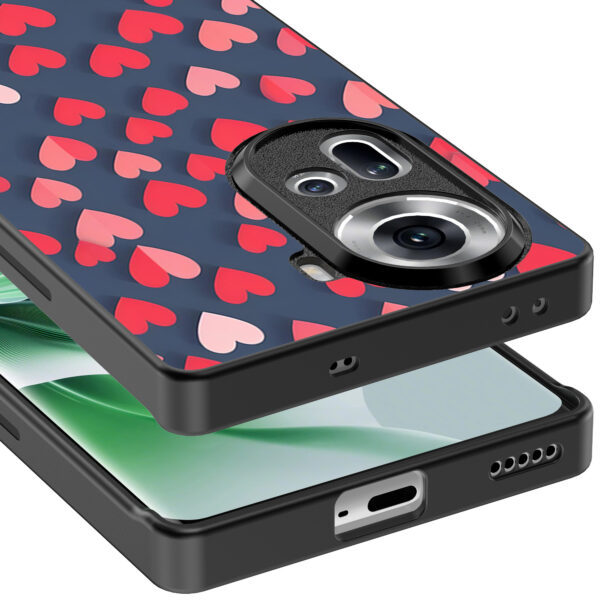 Oppo Reno 11 telefoonhoesje met hartjes opdruk klein (5)