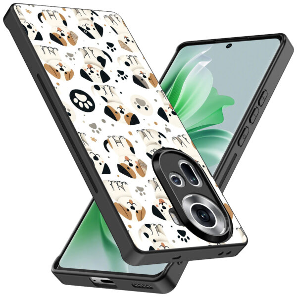 Oppo Reno 11 telefoonhoesje met honden opdruk (2)