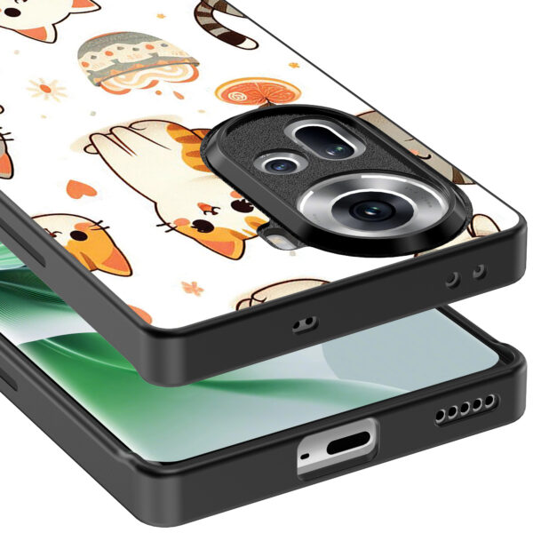 Oppo Reno 11 telefoonhoesje met katten opdruk (5)