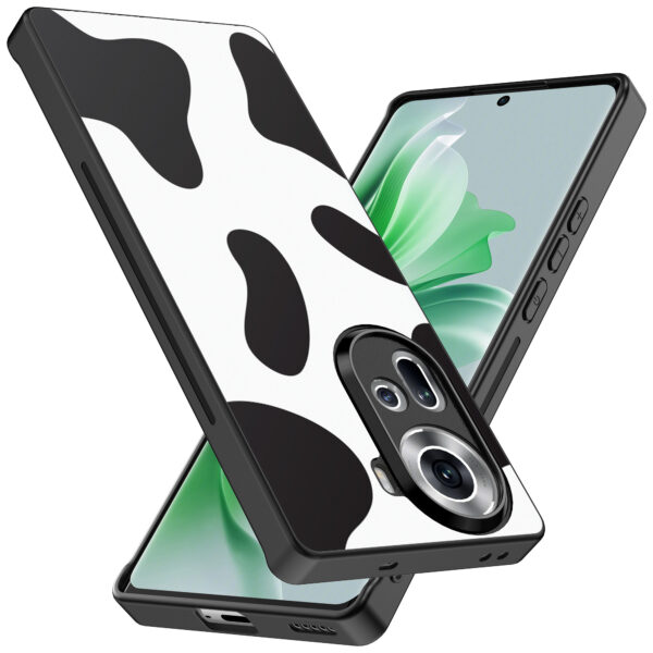Oppo Reno 11 telefoonhoesje met koeienvlekken opdruk (2)