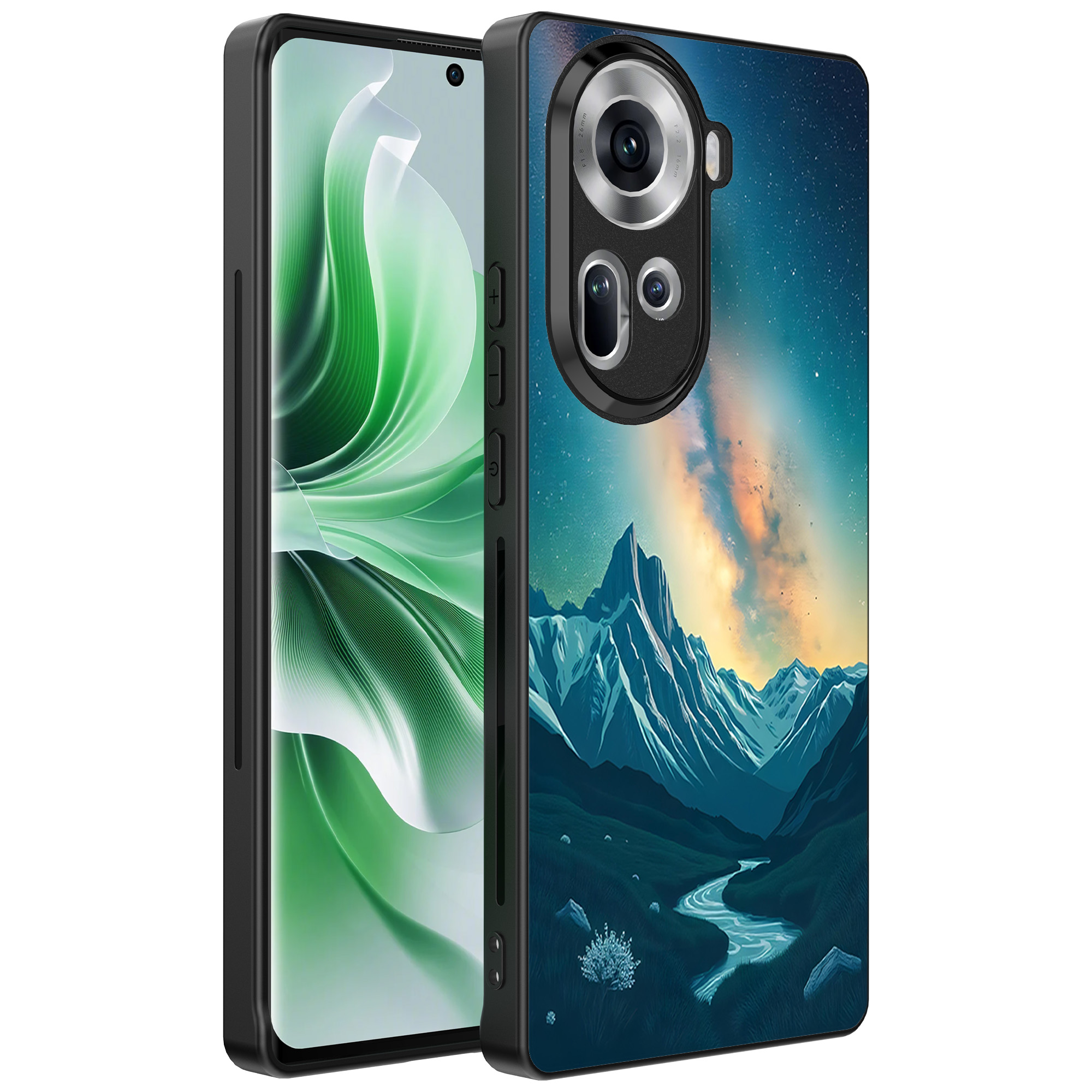 Oppo Reno 11 telefoonhoesje met sterrenhemel opdruk (1)