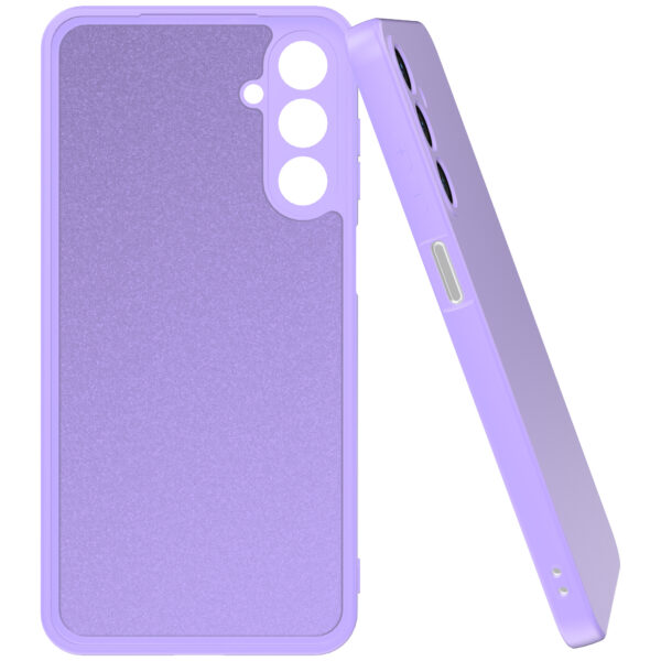 Samsung Galaxy A15 siliconen telefoonhoesje met zachte binnenkant paars (5)