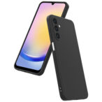Samsung Galaxy A25 siliconen telefoonhoesje met zachte binnenkant zwart (4)