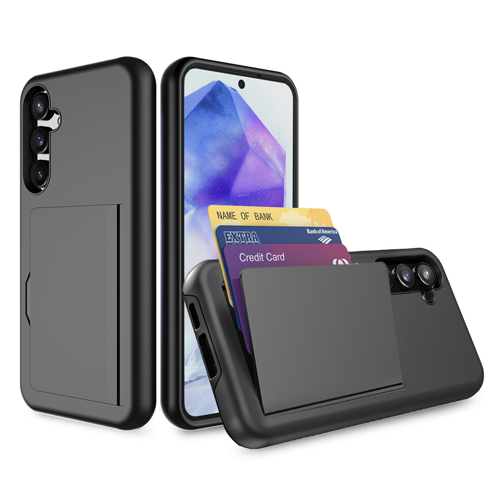 Samsung Galaxy A55 telefoonhoesje sterk met pasjeshouder (1)