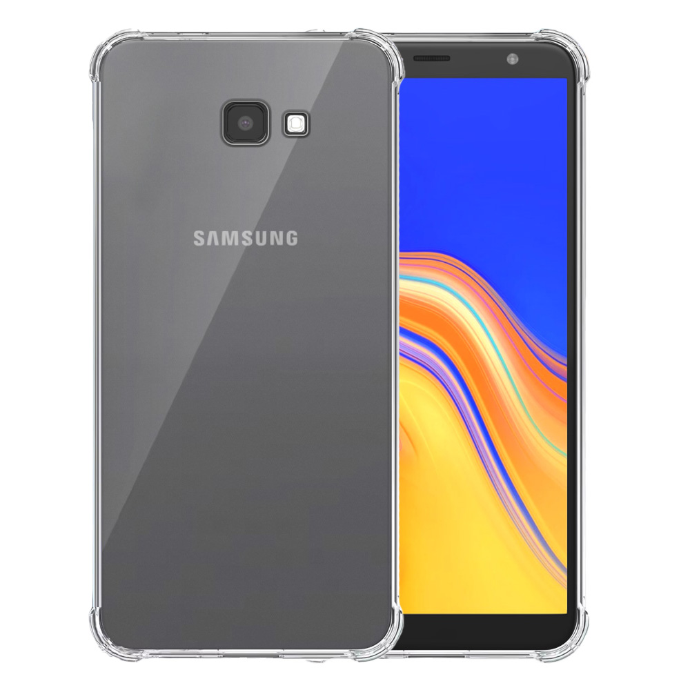 Samsung Galaxy J4 Plus transparant hoesje met stootrand