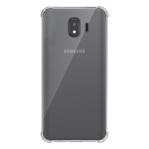 Samsung Galaxy J4 transparant hoesje met stootrand 1