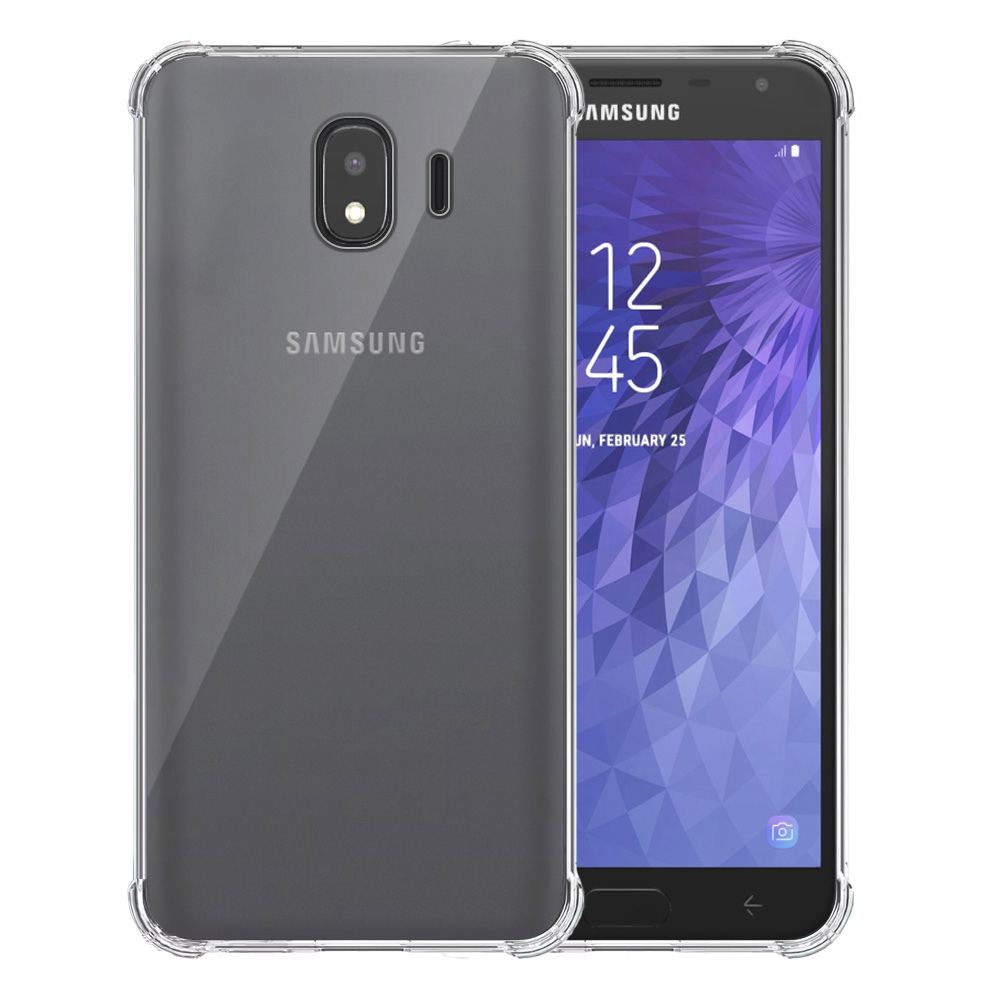 Samsung Galaxy J4 transparant hoesje met stootrand