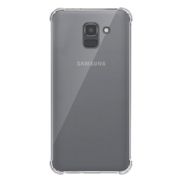 Samsung Galaxy J6 transparant hoesje met stootrand 1