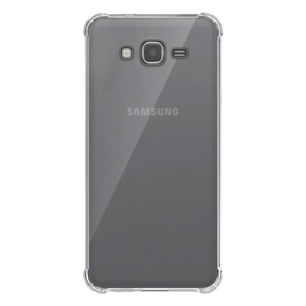 Samsung Galaxy J7 2015 transparant hoesje met stootrand 1