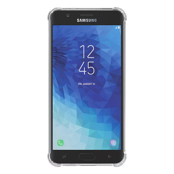 Samsung Galaxy J7 2018 transparant hoesje met stootrand 2