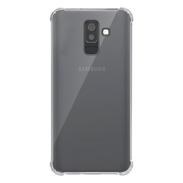Samsung Galaxy J8 transparant hoesje met stootrand 1