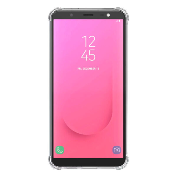 Samsung Galaxy J8 transparant hoesje met stootrand 2