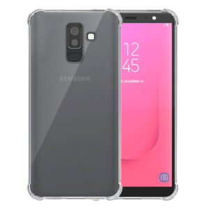 Samsung Galaxy J8 transparant hoesje met stootrand
