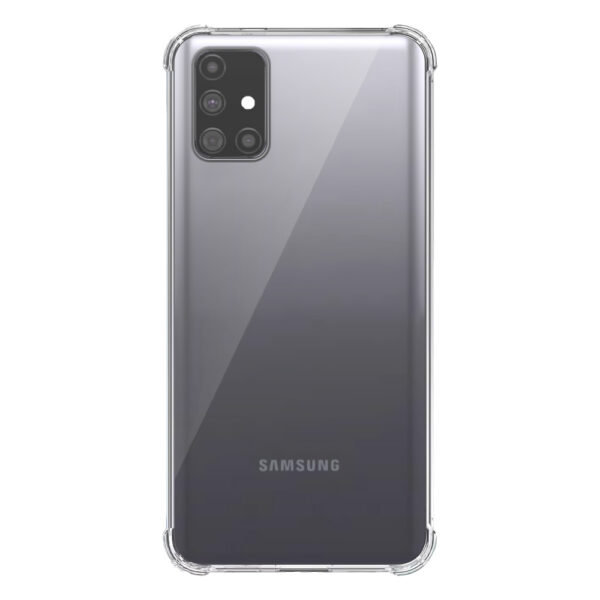 Samsung Galaxy M31s transparant hoesje met stootrand 1
