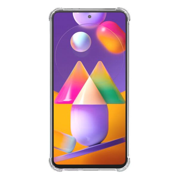 Samsung Galaxy M31s transparant hoesje met stootrand 2