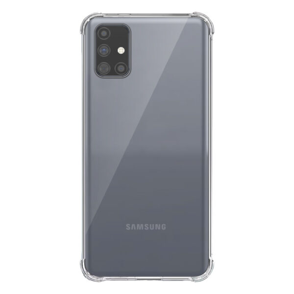 Samsung Galaxy M51 transparant hoesje met stootrand 1