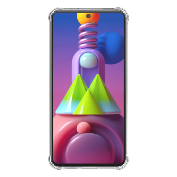 Samsung Galaxy M51 transparant hoesje met stootrand 2