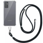 Samsung Galaxy M52 5G transparant hoesje met afneembaar koord en stootrand