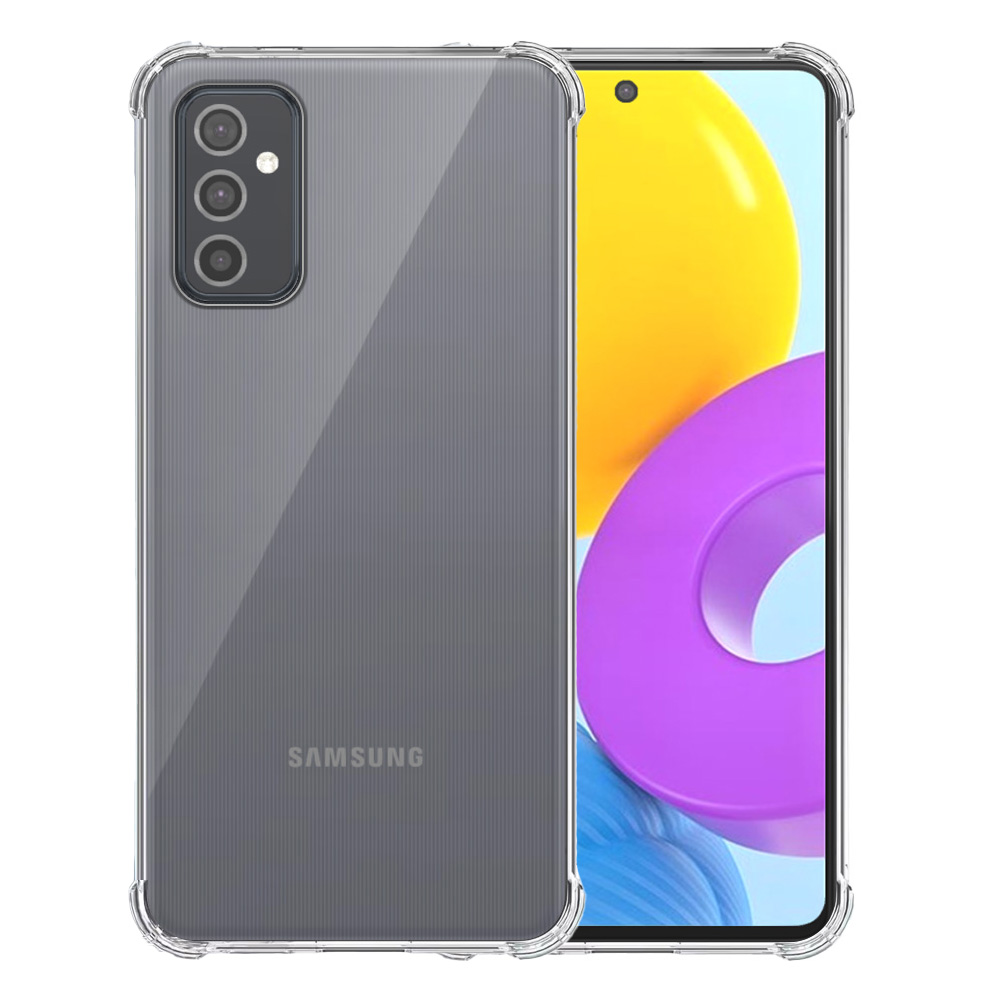 Samsung Galaxy M52 5G transparant hoesje met stootrand