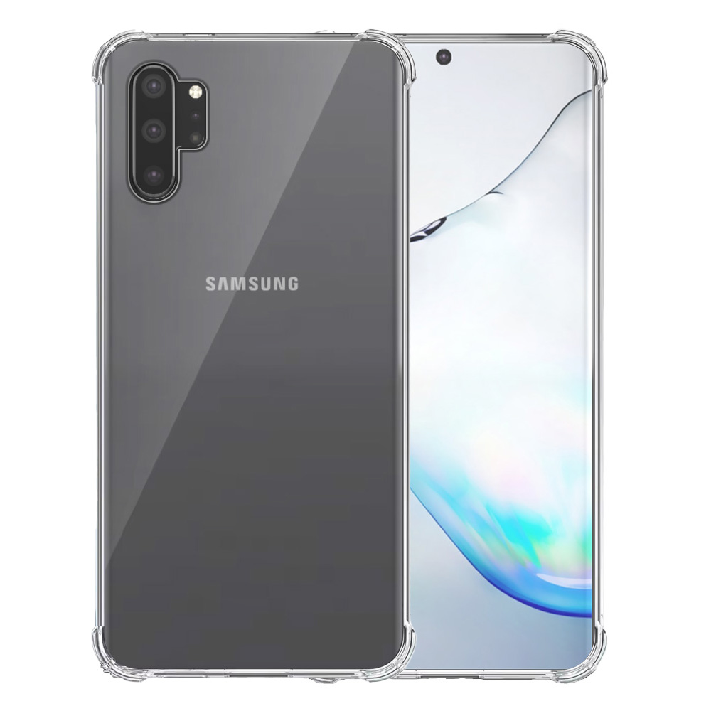 Samsung Galaxy Note 10 Plus transparant hoesje met stootrand