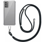 Samsung Galaxy Note 20 transparant hoesje met afneembaar koord en stootrand