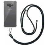 Samsung Galaxy Note 9 transparant hoesje met afneembaar koord en stootrand