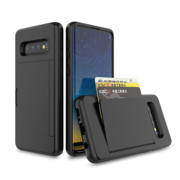 Samsung Galaxy S10 Plus telefoonhoesje sterk met pasjeshouder (1)