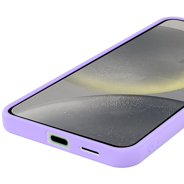 Samsung Galaxy S24 Plus siliconen telefoonhoesje met zachte binnenkant paars (3)