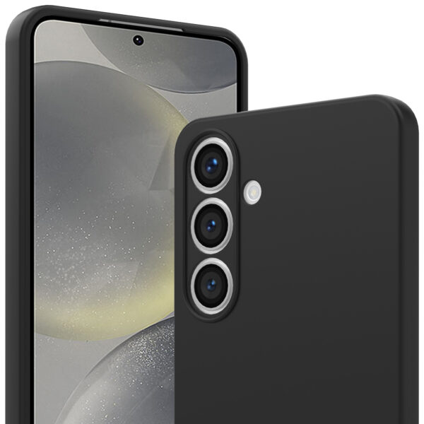 Samsung Galaxy S24 Plus siliconen telefoonhoesje met zachte binnenkant zwart (2)