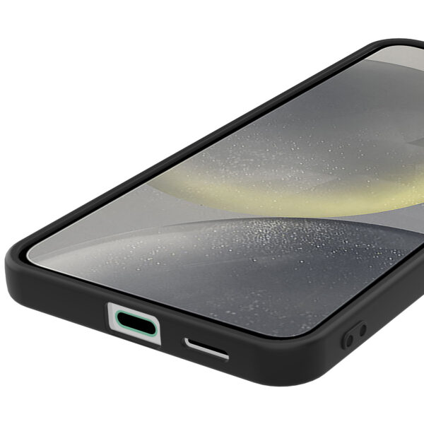Samsung Galaxy S24 Plus siliconen telefoonhoesje met zachte binnenkant zwart (3)
