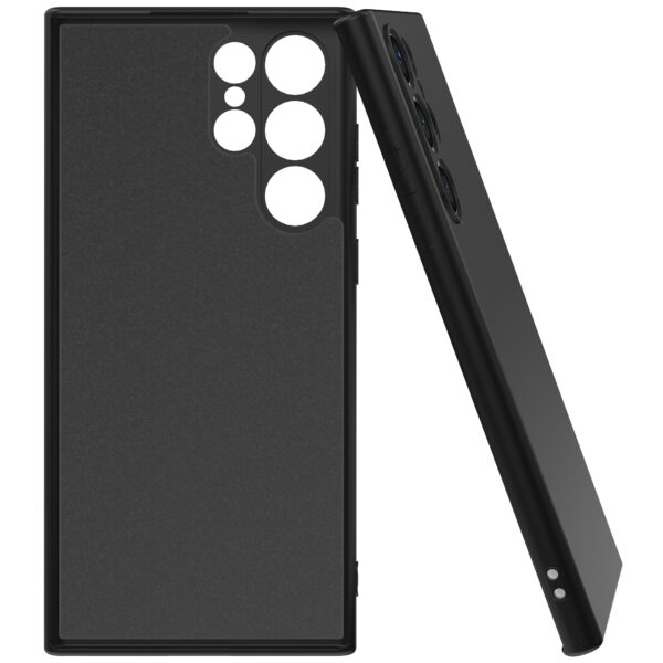 Samsung Galaxy S24 Ultra siliconen telefoonhoesje met zachte binnenkant zwart (5)