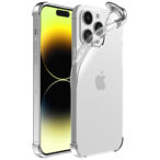 iPhone 14 Pro siliconen telefoonhoesje met stootrand transparant (1)