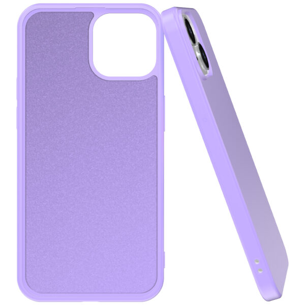 iPhone 15 Plus siliconen telefoonhoesje met zachte binnenkant paars (5)