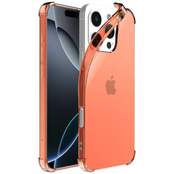 iPhone 16 Pro Max siliconen telefoonhoesje met stootrand transparant rood (1)iPhone 16 Pro Max siliconen telefoonhoesje met stootrand transparant rood (1)