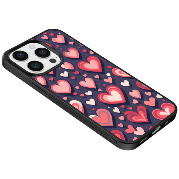 Iphone 15 Pro Max telefoonhoesje met hartjes opdruk groot (5)