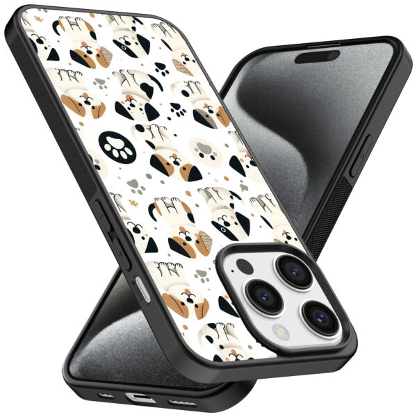Iphone 15 Pro Max telefoonhoesje met honden opdruk (2)