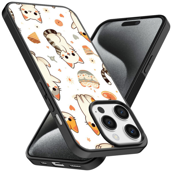 Iphone 15 Pro Max telefoonhoesje met katten opdruk (2)